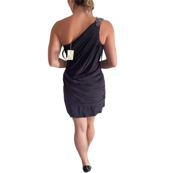 Entourage Cocktail Dress Plum - Picture 3 of 5